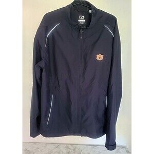 Cutter & Buck Auburn Univ. Unisex Large Windbreaker Weathertec Full Zip Jacket